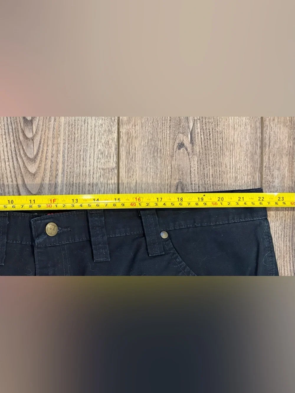 Wrangler Riggs Workwear Cargo Pants 44x32 Black Heavy Duty Utility Mens - Picture 9 of 10